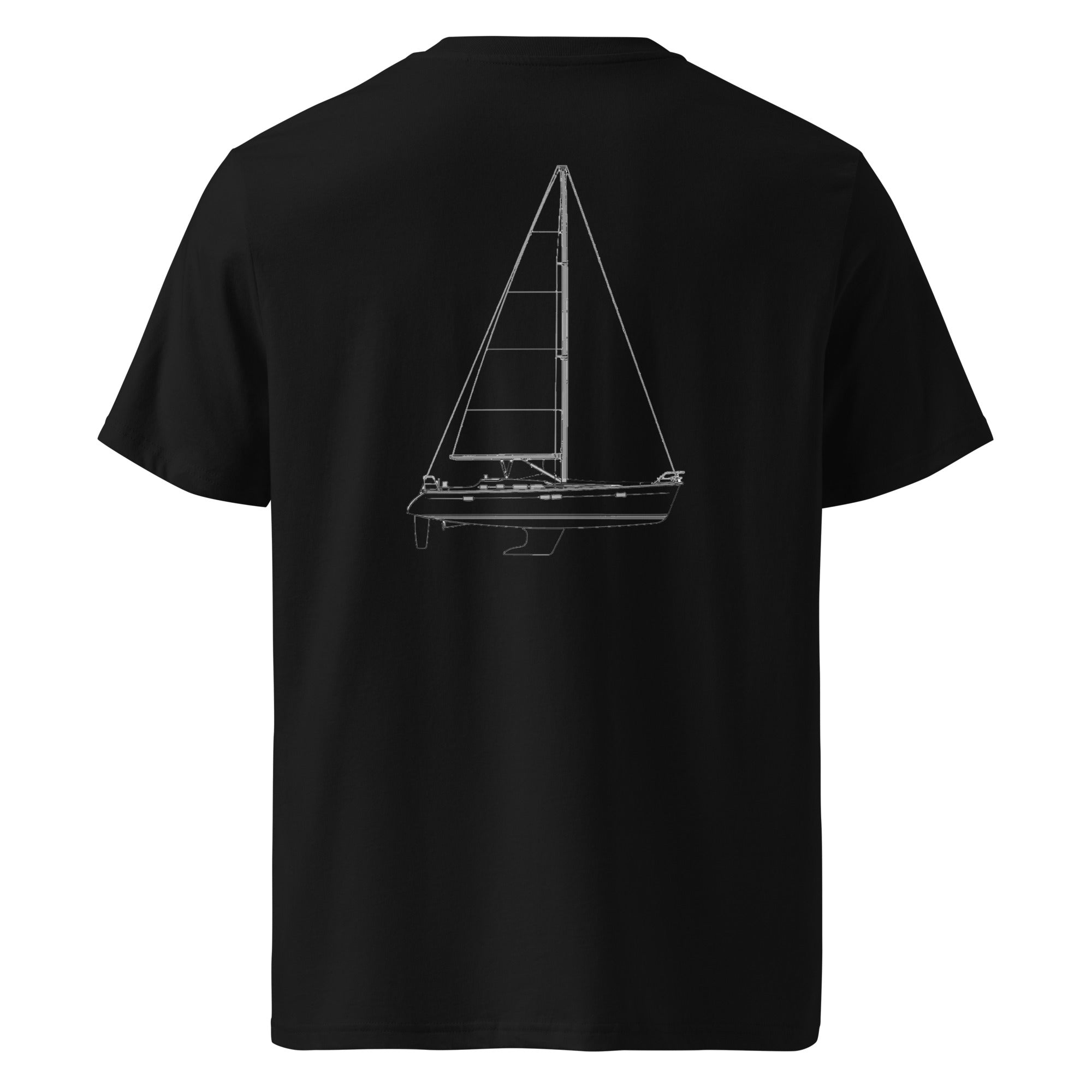 Custom Sailboat Shirt | Your Boat's Drawing on the Back
