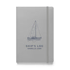 Catalina 34 ship's log with a line drawing of the boat on the Silver cover
