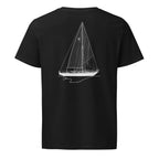 Tyler Boat Ohlson 38 sailboat shirt in Black - back design