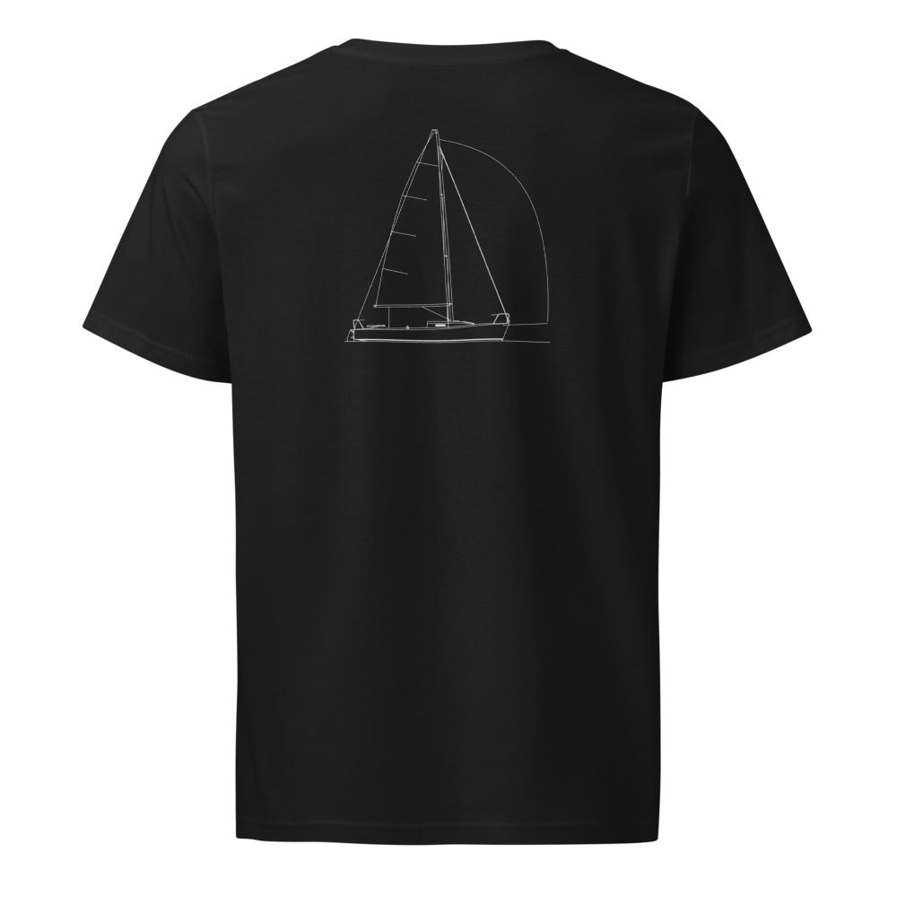 J Boats J/24 sailboat shirt in Black - back design
