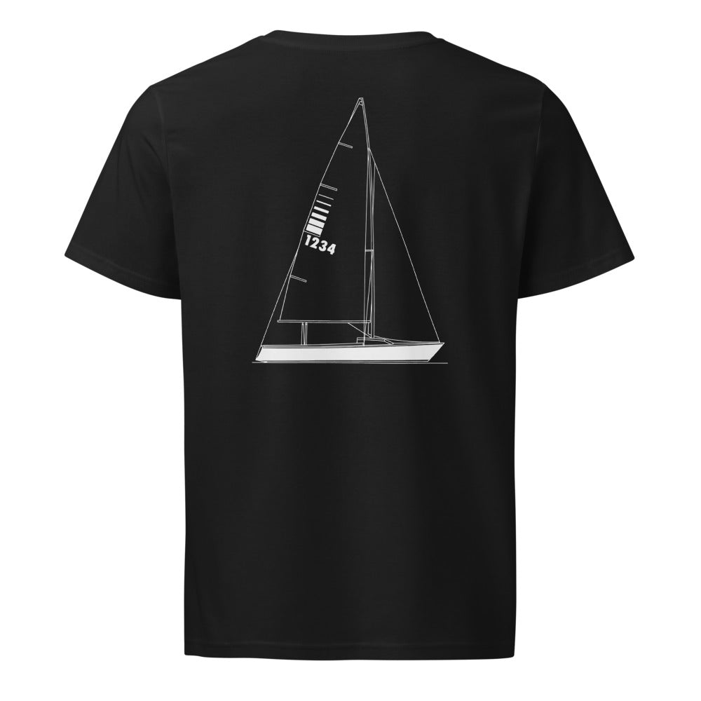 Sonar 23 sailboat shirt in Black - back design