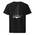 Gulfstar 36 sailboat shirt in Black - back design
