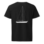 Nautor Swan 40 sailboat shirt in Black - back design