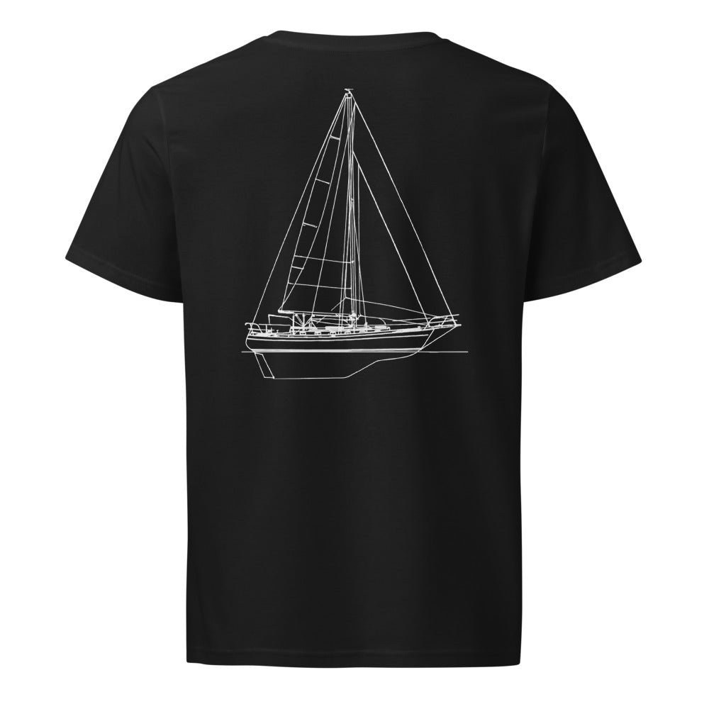 Baba 40 sailboat shirt in Black - back design