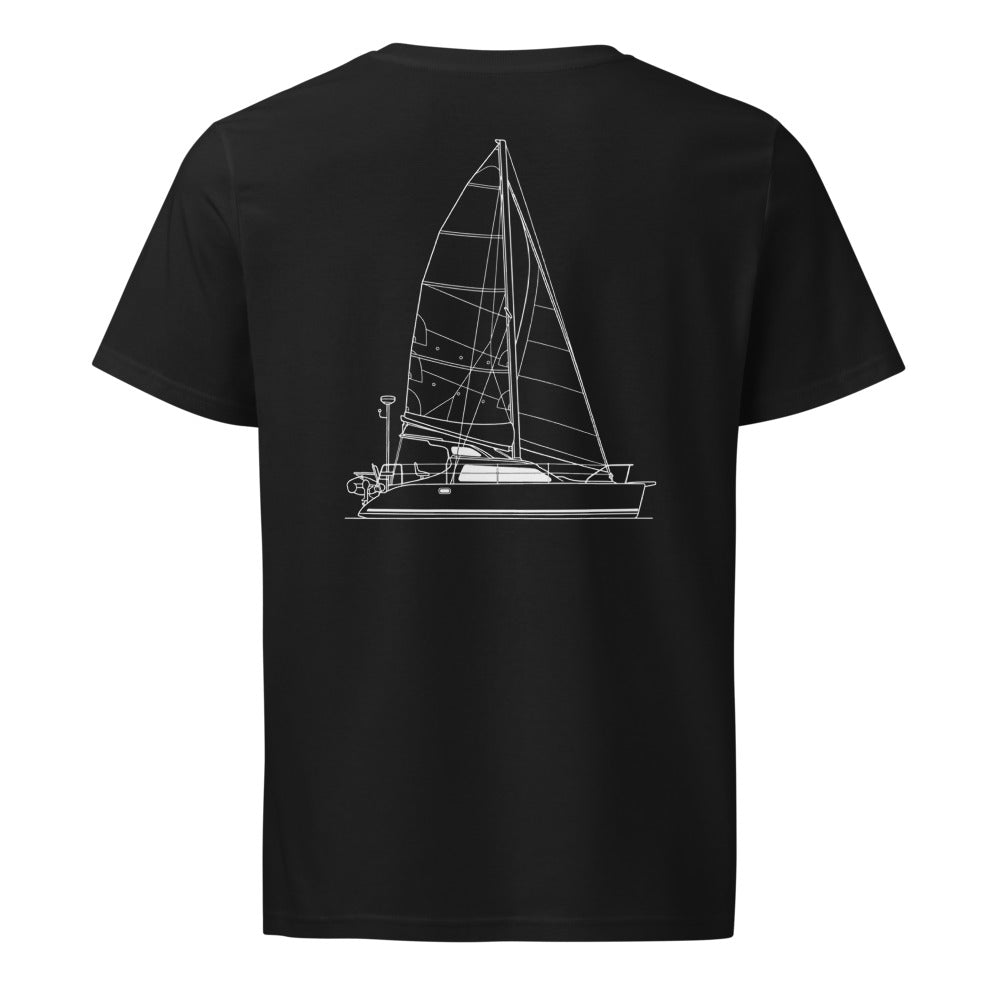 TomCat 970S sailboat shirt in Black - back design