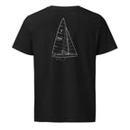 Star sailboat shirt in Black - back design
