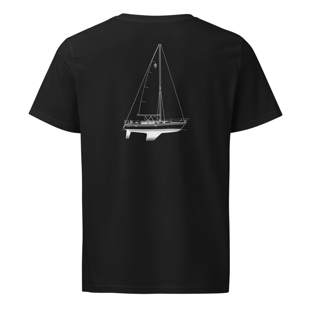 Catalina 36 MK II sailboat shirt in Black - back design