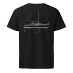 Jeanneau Sun Odyssey 31 sailboat shirt in Black - back design