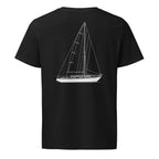 Hallberg-Rassy Mistral 33 sailboat shirt in Black - back design