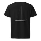 Hallberg-Rassy 46 sailboat shirt in Black - back design