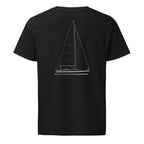 Hallberg-Rassy 342 sailboat shirt in Black - back design