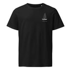 Tyler Boat Ohlson 38 sailboat shirt in Black - front design