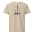 Hunter 326 sailboat shirt in Desert Dust - back design