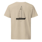 Sabre 362 sailboat shirt in Desert Dust - back design