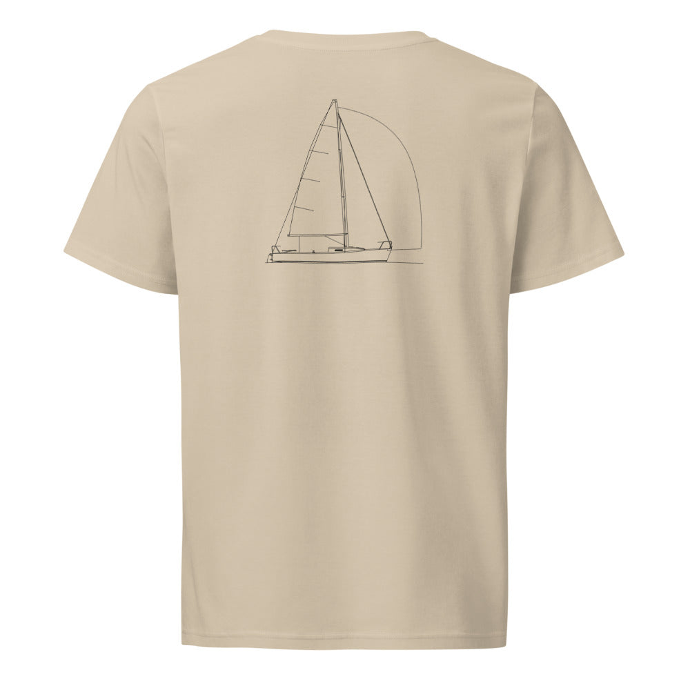 J Boats J/24 sailboat shirt in Desert Dust - back design