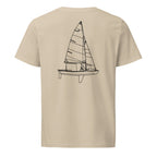 Chubasco Snipe sailboat shirt in Desert Dust - back design