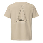 Ericson 28-2 sailboat shirt in Desert Dust - back design