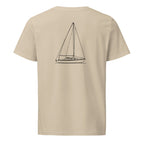 Pearson Commander 26 sailboat shirt in Desert Dust - back design