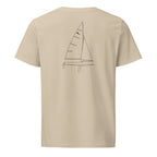Ovington Boats Albacore sailboat shirt in Desert Dust - back design