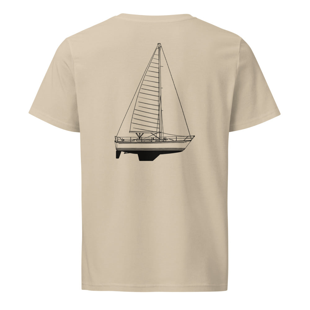Gulfstar 36 sailboat shirt in Desert Dust - back design