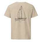 Catalina Capri 30 sailboat shirt in Desert Dust - back design