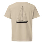 Nautor Swan 40 sailboat shirt in Desert Dust - back design