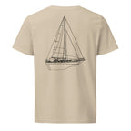 Baba 40 sailboat shirt in Desert Dust - back design
