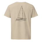 Precision 23 sailboat shirt in Desert Dust - back design