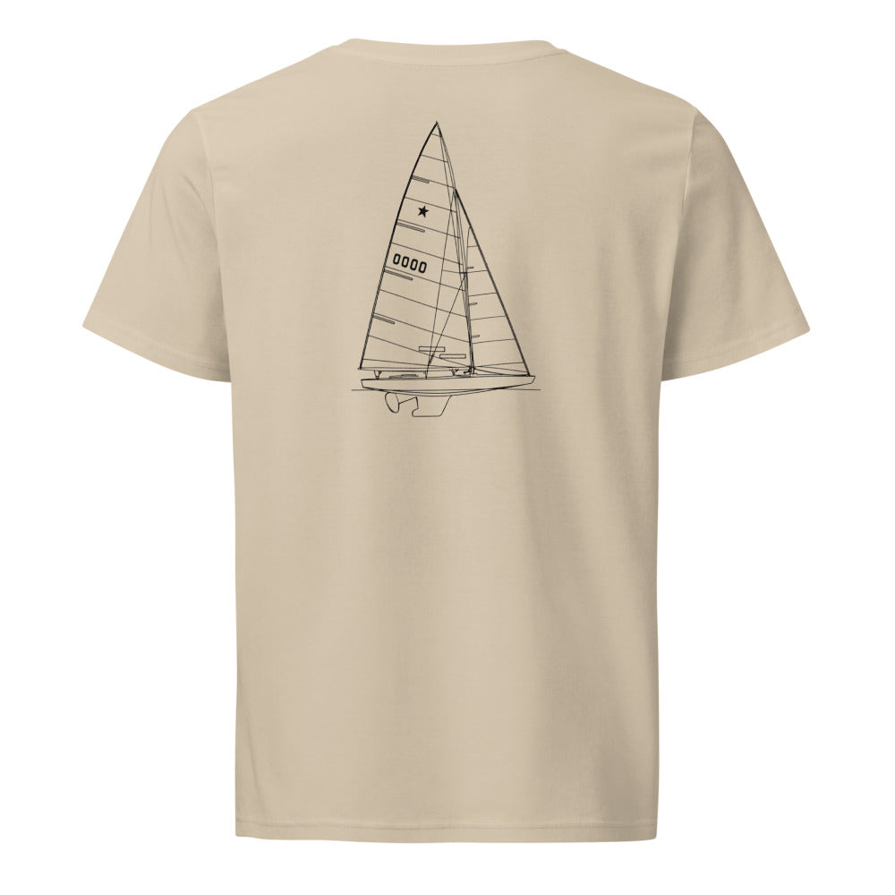 Star sailboat shirt in Desert Dust - back design