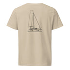 Lagoon 440 sailboat shirt in Desert Dust - back design