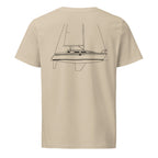 Jeanneau Sun Odyssey 31 sailboat shirt in Desert Dust - back design