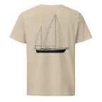 Hallberg-Rassy 41 sailboat shirt in Desert Dust - back design