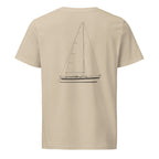 Hallberg-Rassy 36 sailboat shirt in Desert Dust - back design