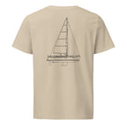 Beneteau 46 sailboat shirt in Desert Dust - back design