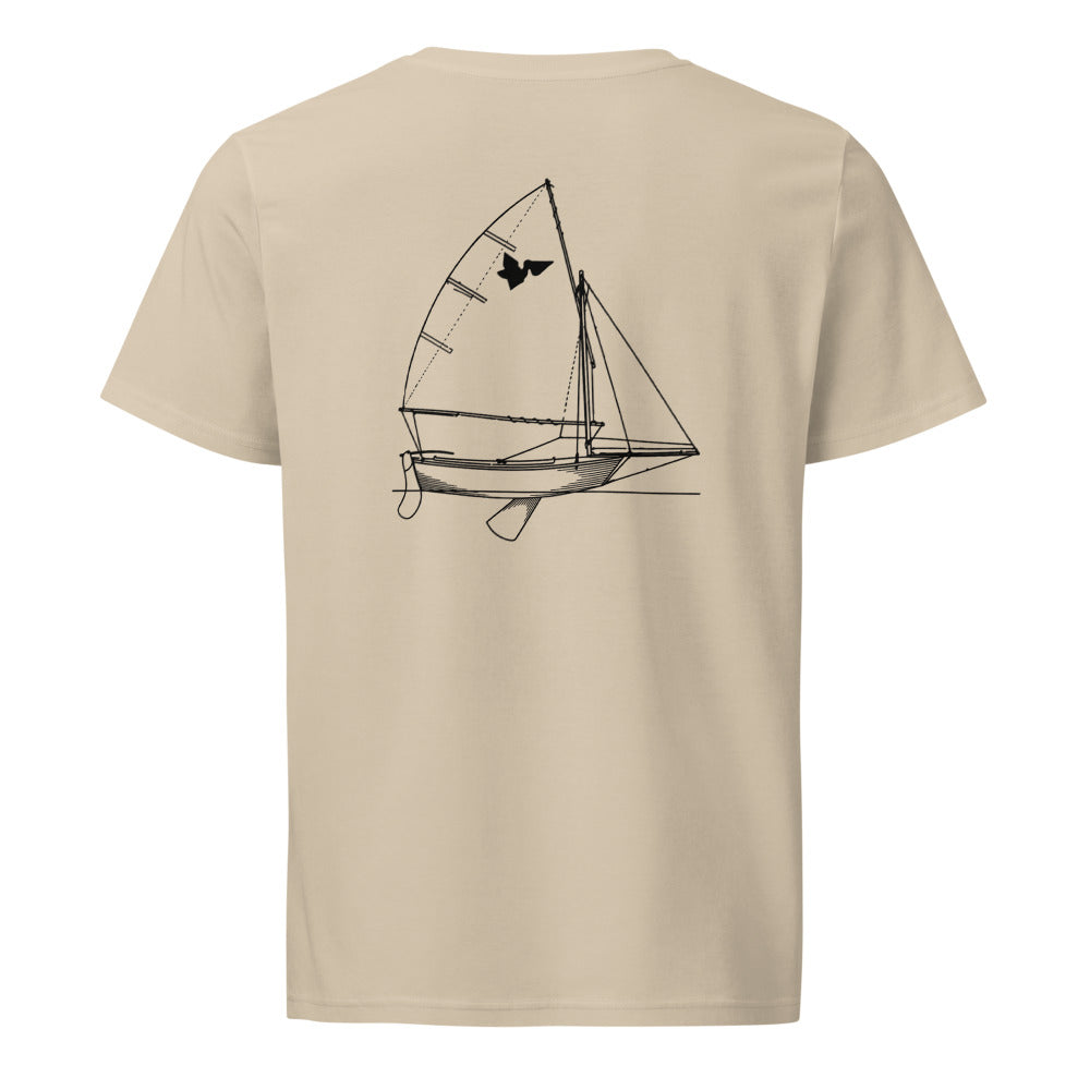 Pelican 12FT sailboat shirt in Desert Dust - back design