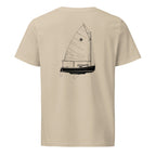 Com-pac Sun Cat sailboat shirt in Desert Dust - back design