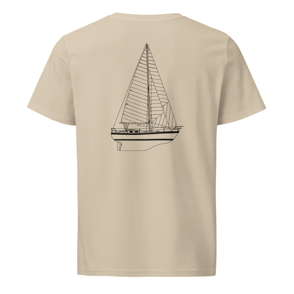 Freya 39 sailboat shirt in Desert Dust - back design