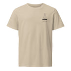 Sabre 38 sailboat shirt in Desert Dust - front design
