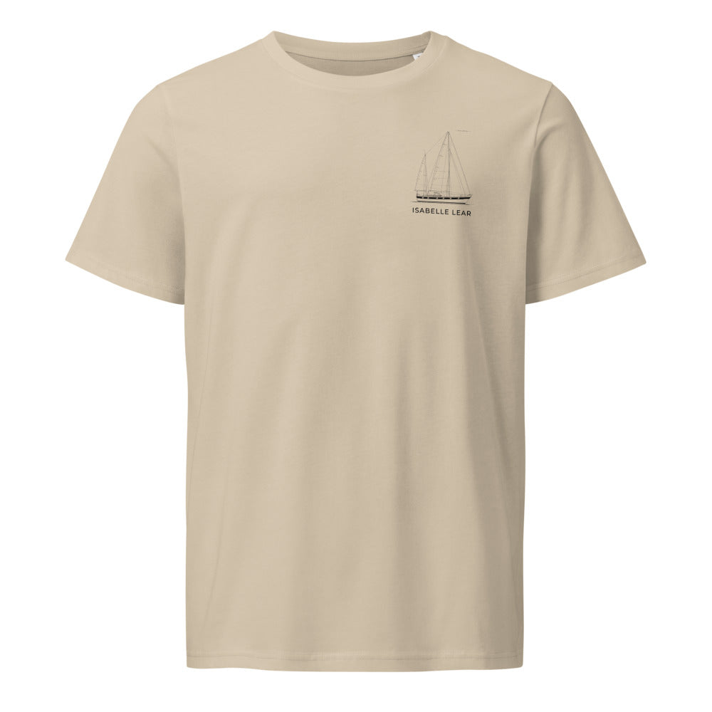 Hallberg-Rassy 49 sailboat shirt in Desert Dust - front design