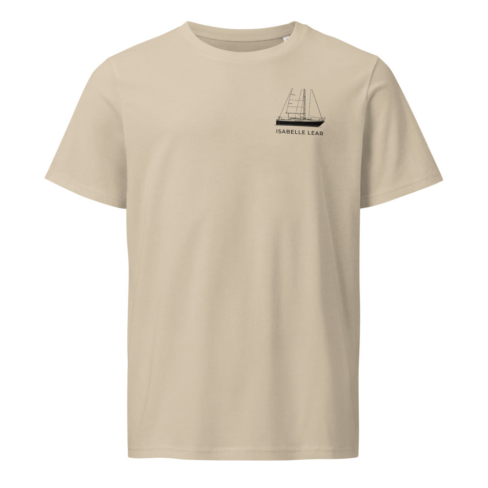 Hallberg-Rassy 26 sailboat shirt in Desert Dust - front design