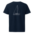 Pearson Commander 26 sailboat shirt in French Navy - back design