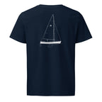 O'Day Rhodes 19 sailboat shirt in French Navy - back design