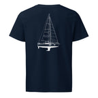 Beneteau Oceanis 34.1 sailboat shirt in French Navy - back design