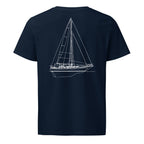 Baba 40 sailboat shirt in French Navy - back design
