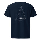 Precision 23 sailboat shirt in French Navy - back design