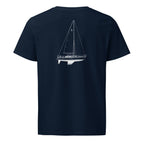 Catalina 36 MK II sailboat shirt in French Navy - back design