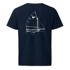 Pelican 12FT sailboat shirt in French Navy - back design