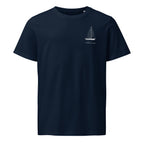 Tyler Boat Ohlson 38 sailboat shirt in French Navy - front design