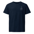 Chubasco Snipe sailboat shirt in French Navy - front design
