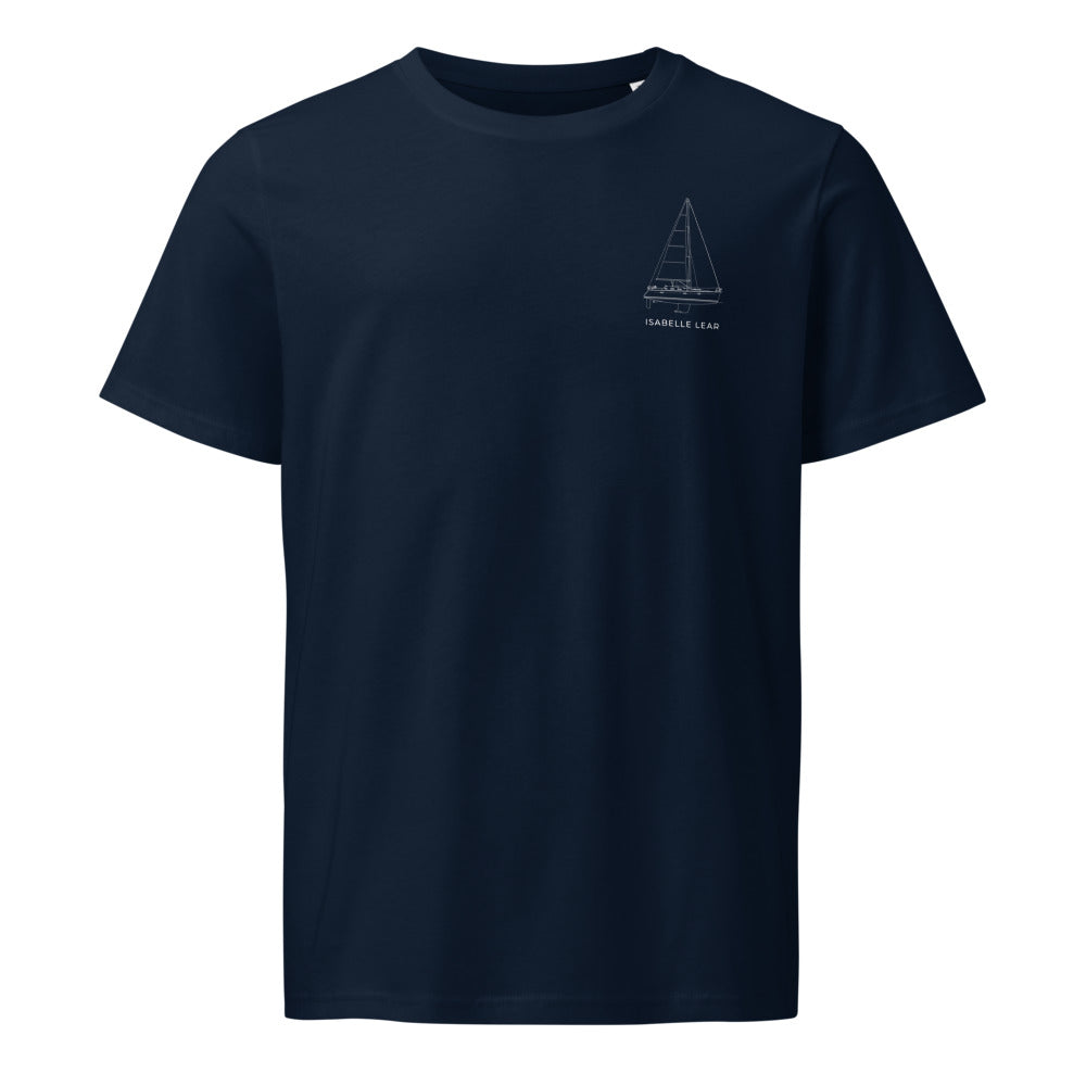 Beneteau 393 sailboat shirt in French Navy - front design